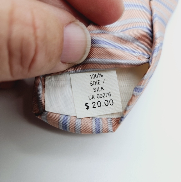 YSL YVES SAINT LAURENT | 100% silk striped youth neck tie - Picture 4 of 5